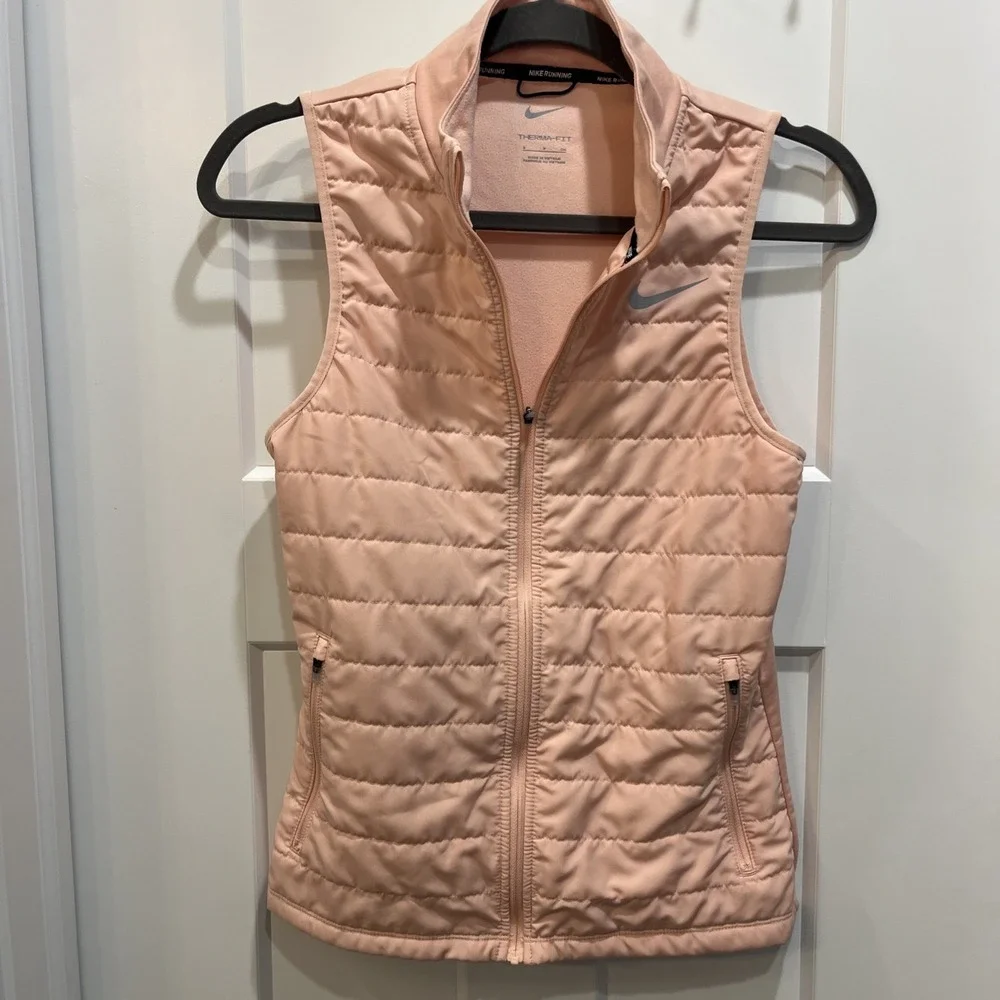 Nike Women's Arctic Pink Therma-FIT Essential Running Vest Size Small EUC